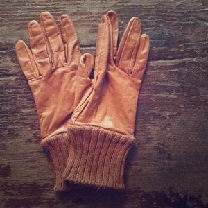 Topshop vegan leather gloves